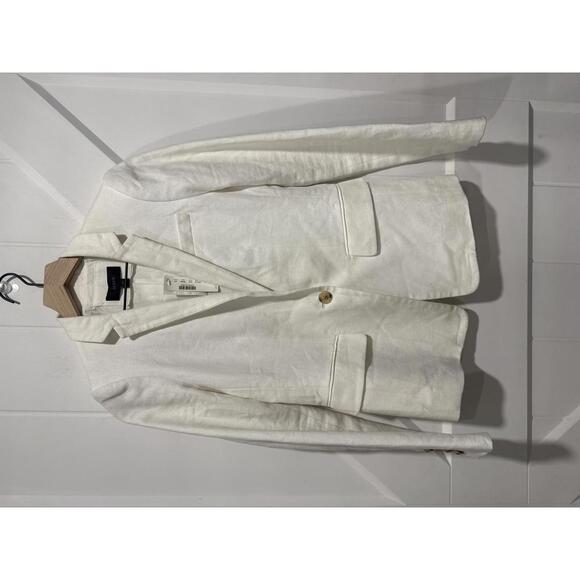 J. Crew Jackets & Blazers - J.Crew Women's White Linen Blazer Size 2, NWT